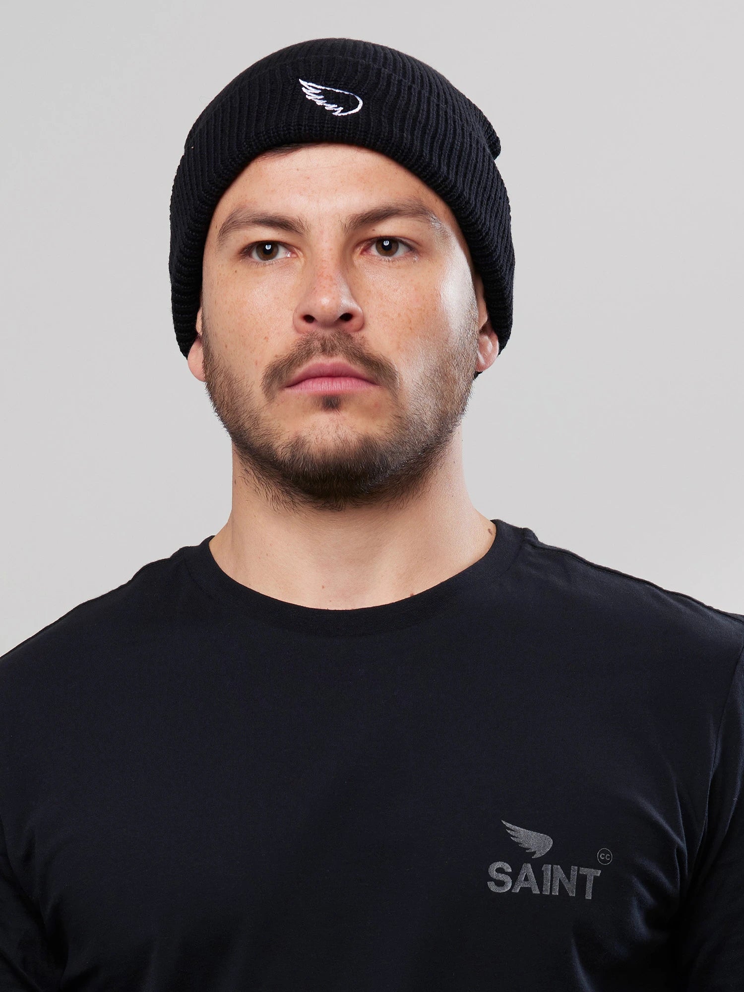 SA1NT Skull Beanie - Black