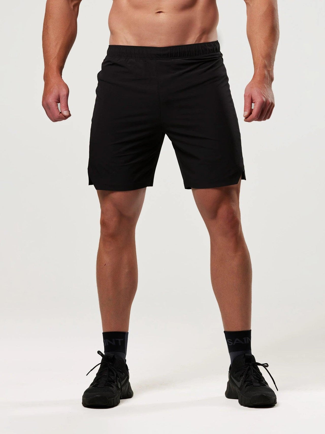 Men's 7" Running Shorts - Black | SA1NT LAYERS