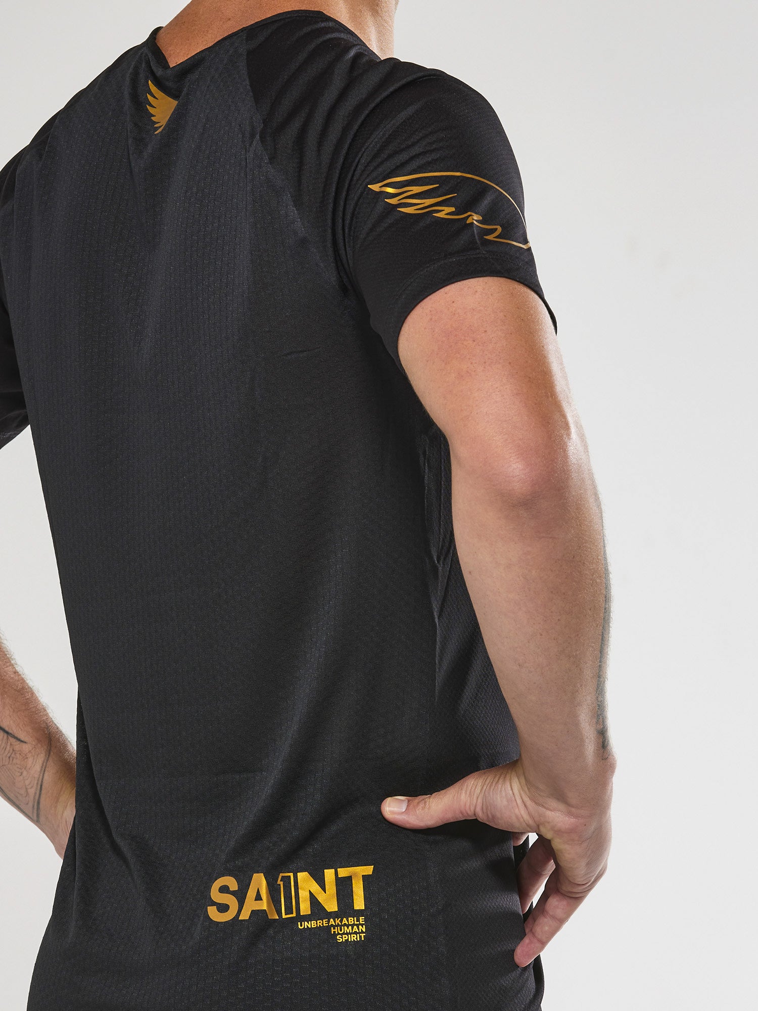 Men's P1 Elite Run Top - Black