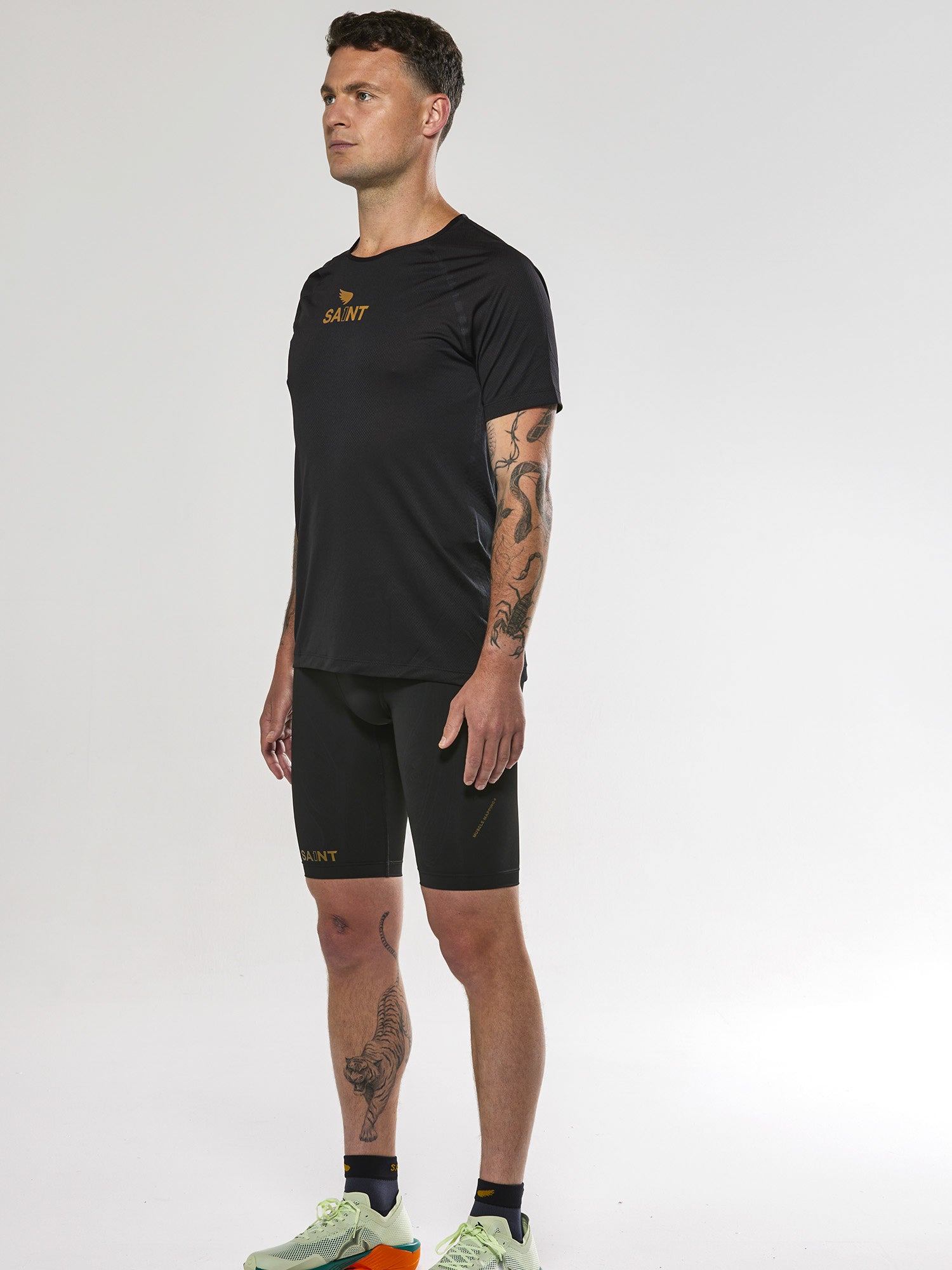 Men's P1 Elite Run Top - Black