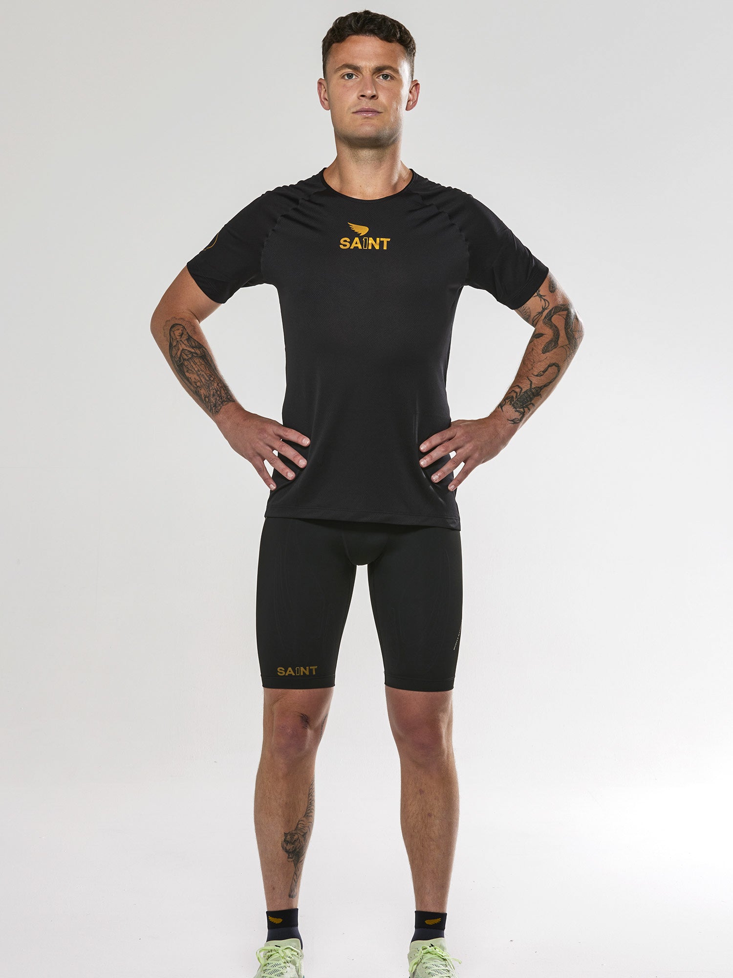 Men's P1 Elite Run Top - Black