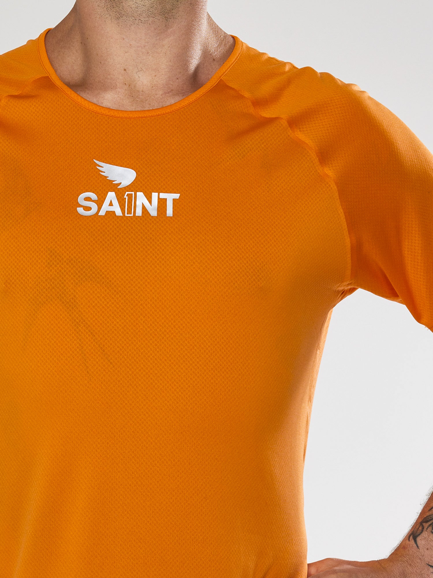 Men's P1 Elite Run Top - Orange