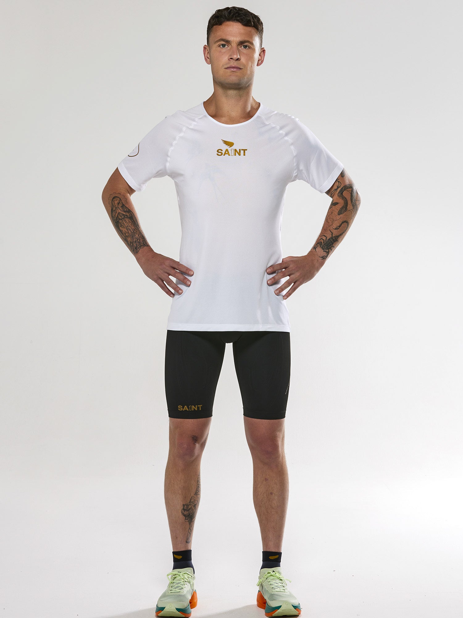 Men's P1 Elite Run Top - White