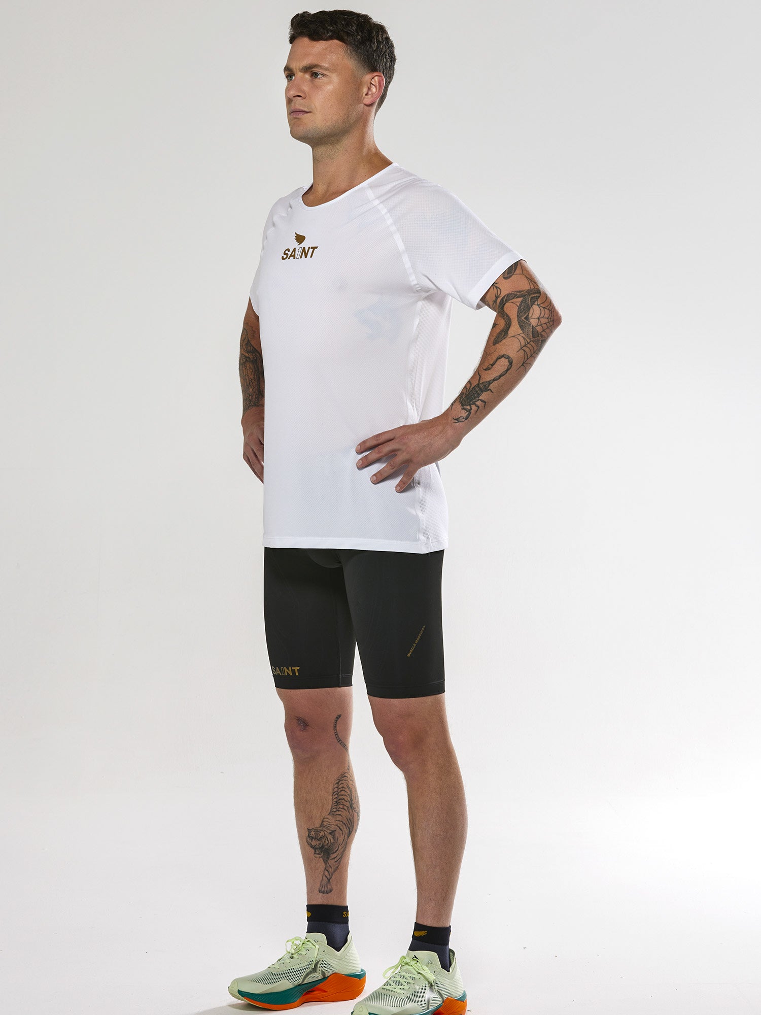 Men's P1 Elite Run Top - White