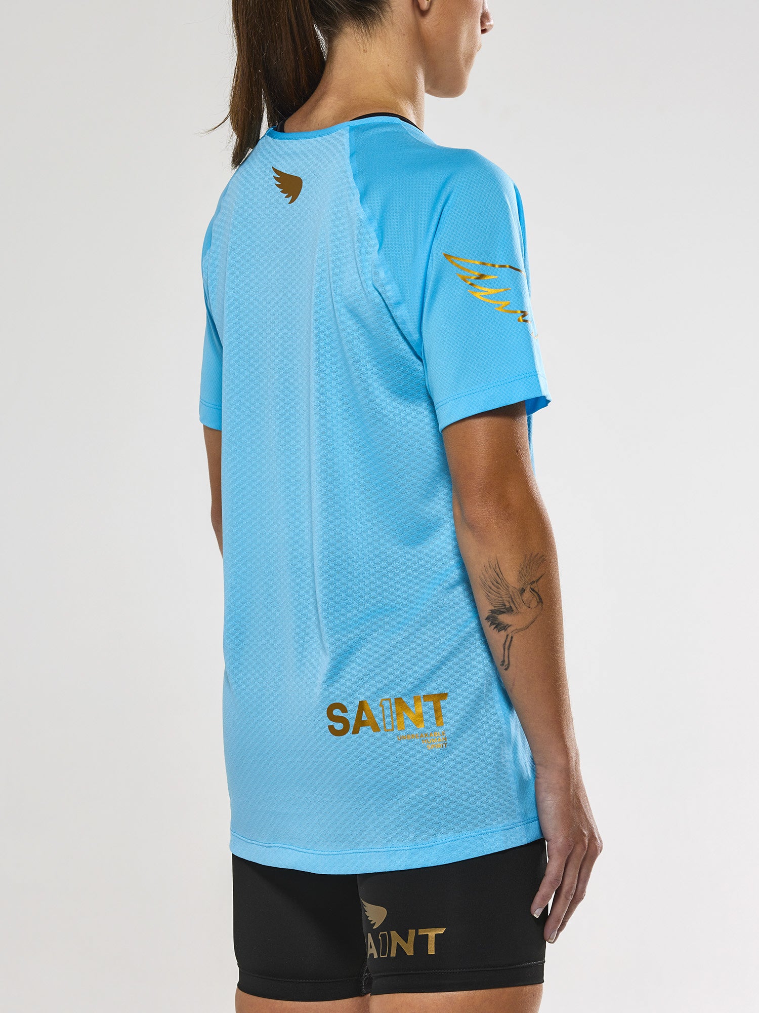Women's P1 Elite Run Top - Light Blue