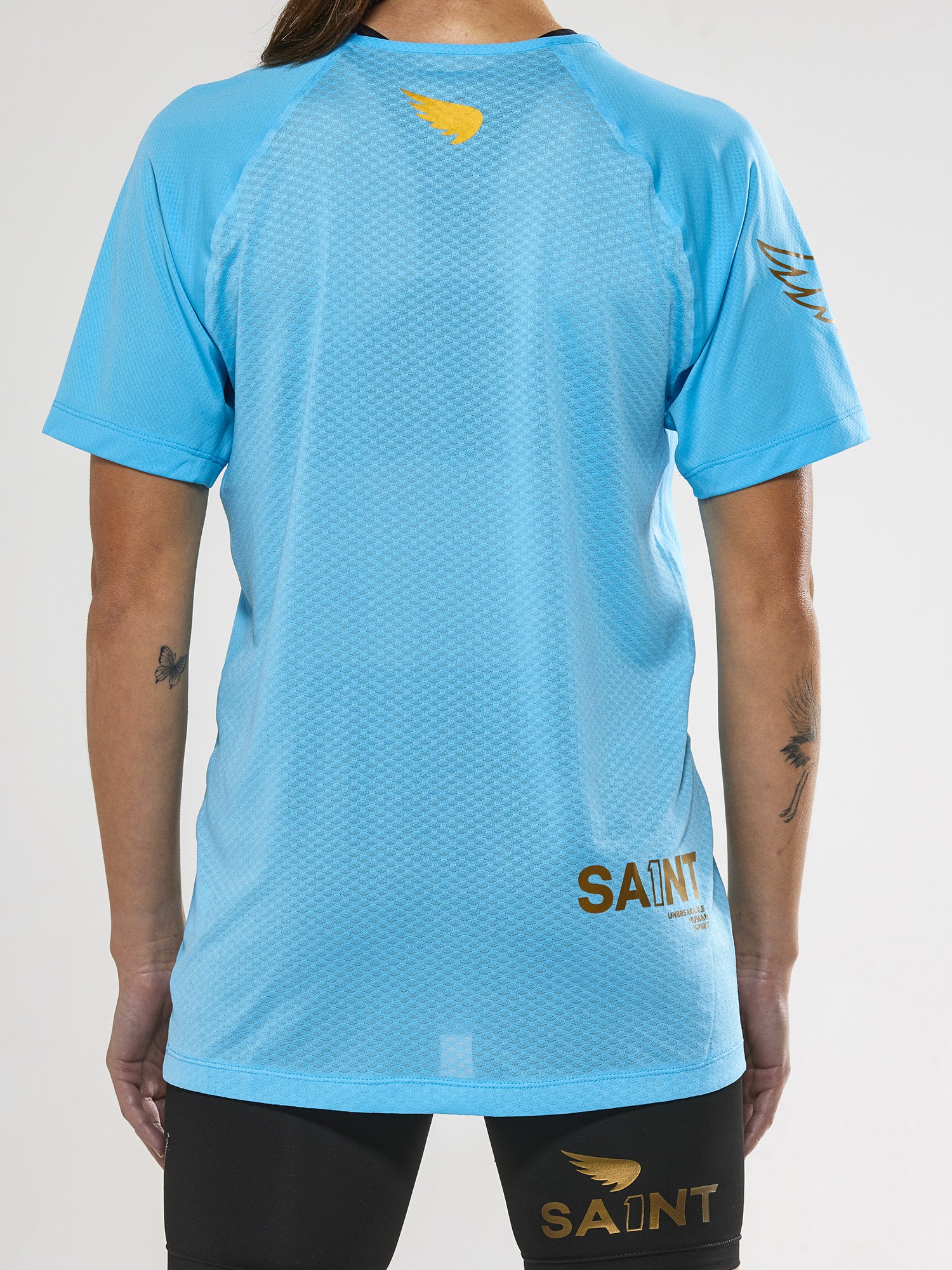 Women's P1 Elite Run Top - Light Blue
