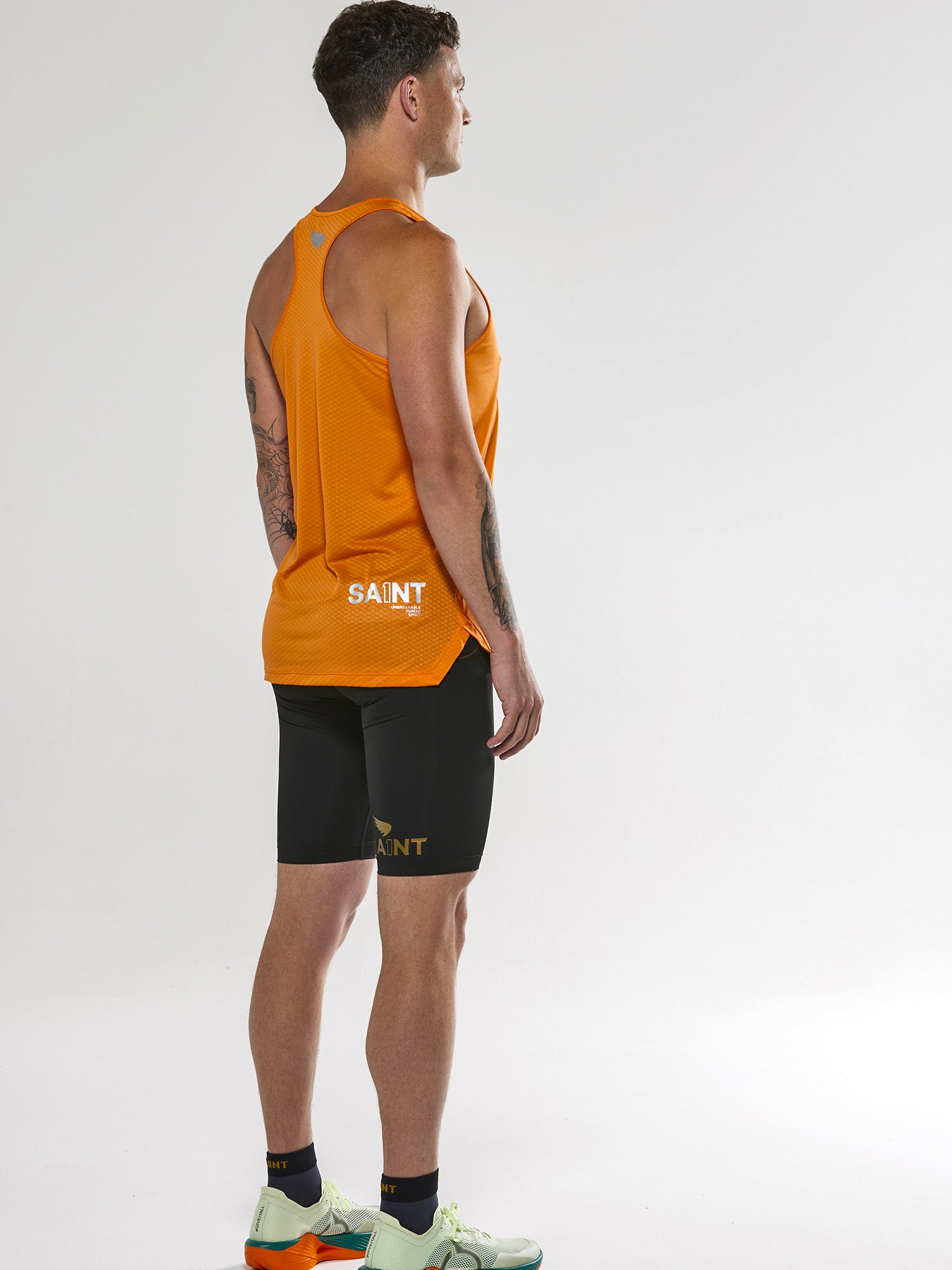 Men's P1 Elite Run Singlet - Orange