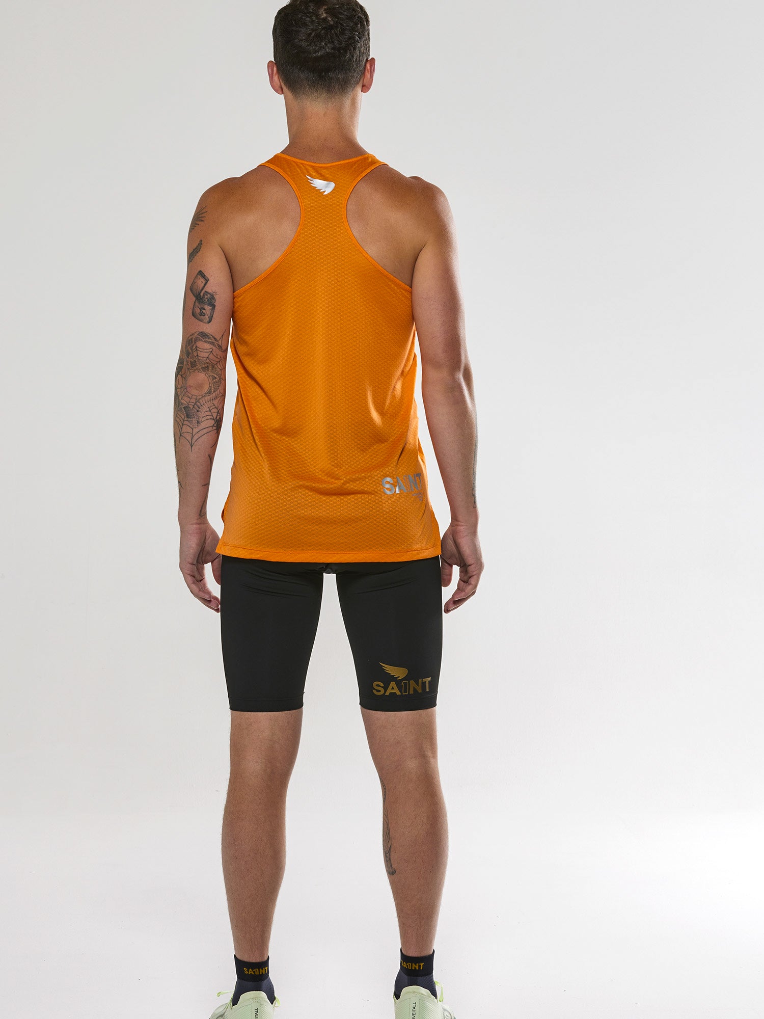 Men's P1 Elite Run Singlet - Orange