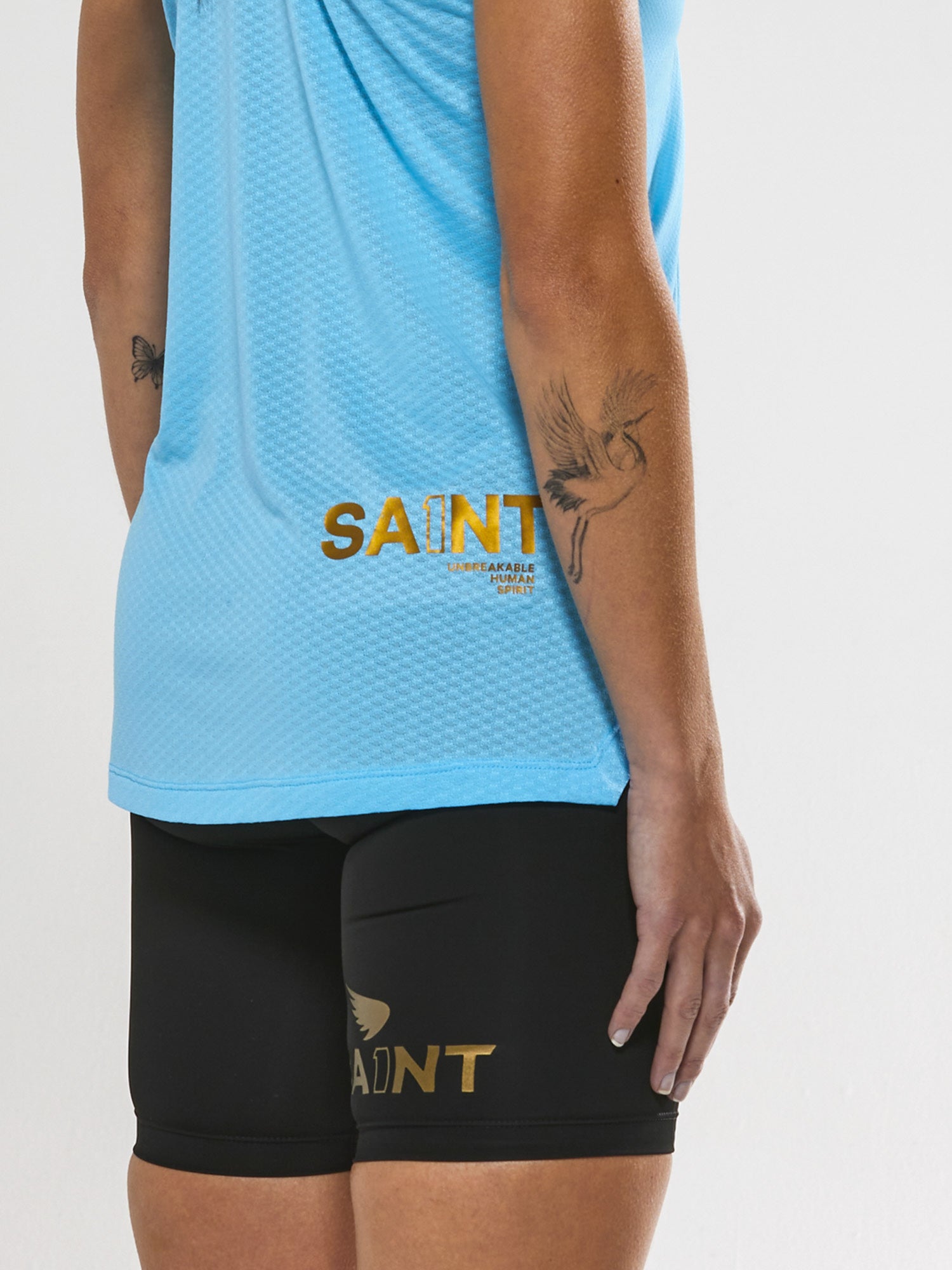 Women's P1 Elite Run Singlet - Light Blue