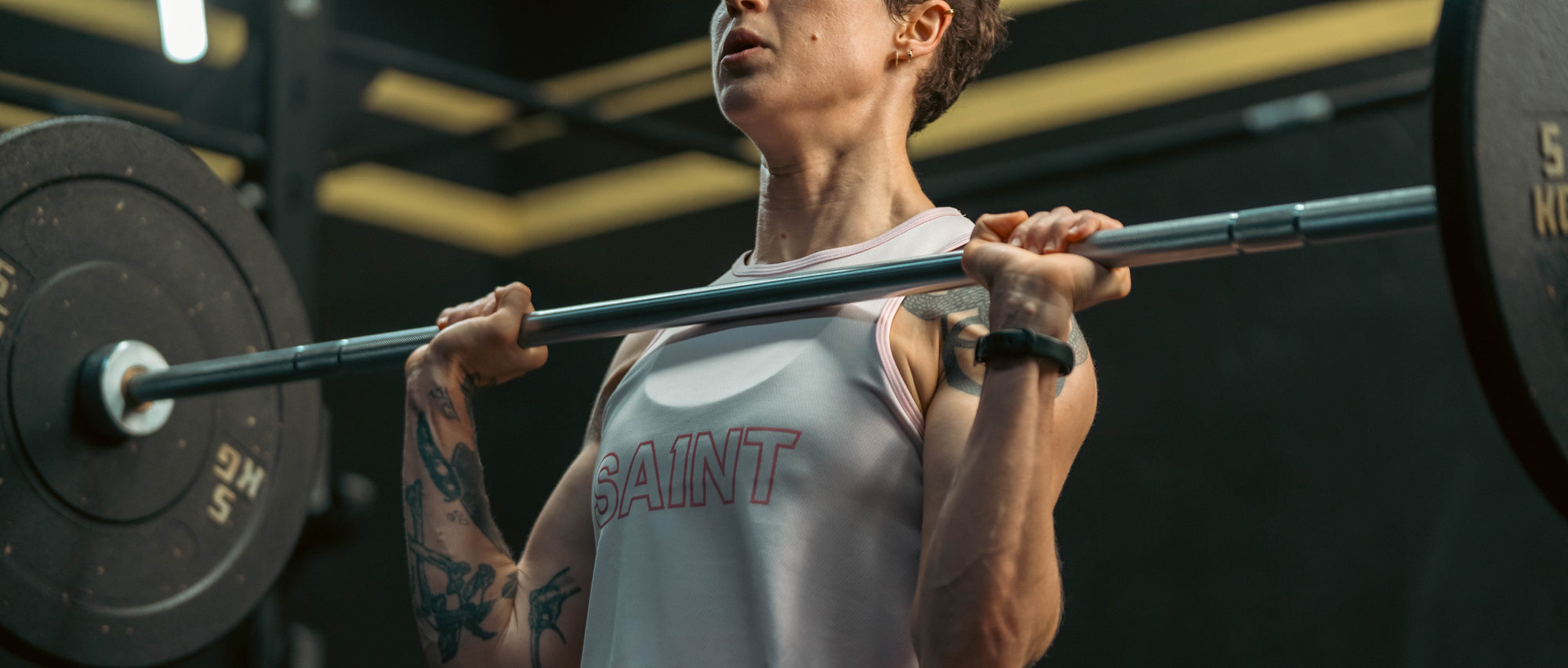 Woman lifting weights