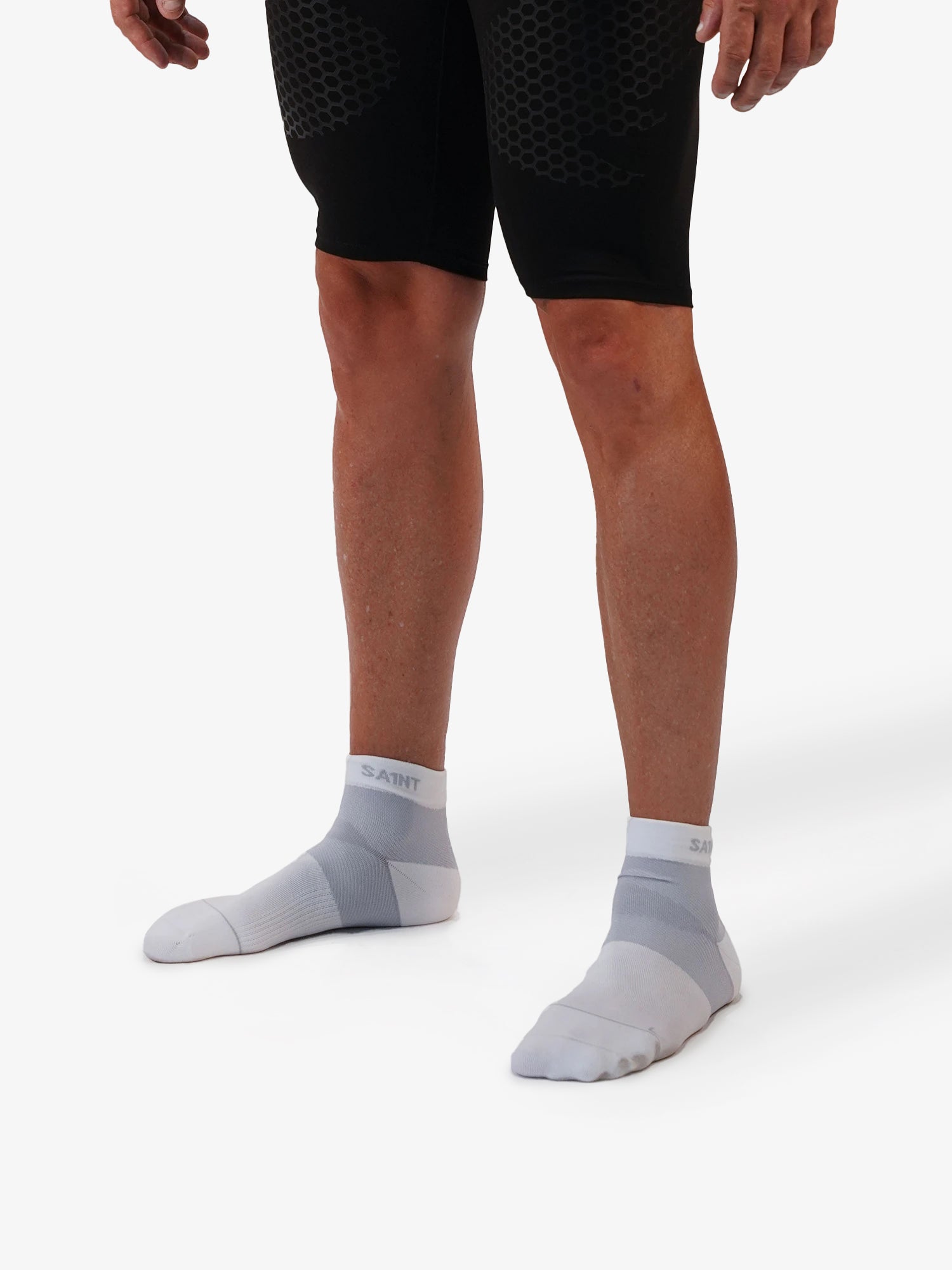 Low-Cut Ankle Support Socks - White