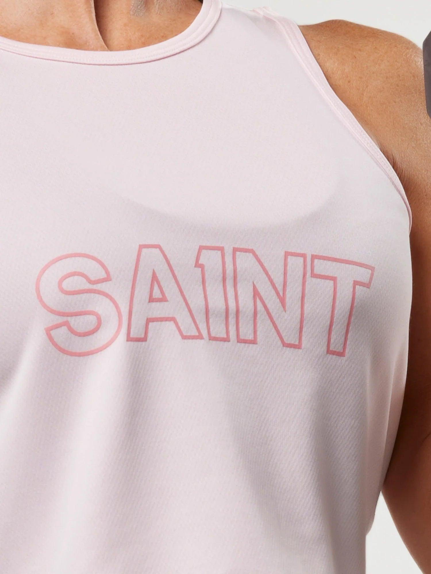 Women's Cropped Training Tank - Pink | SA1NT LAYERS