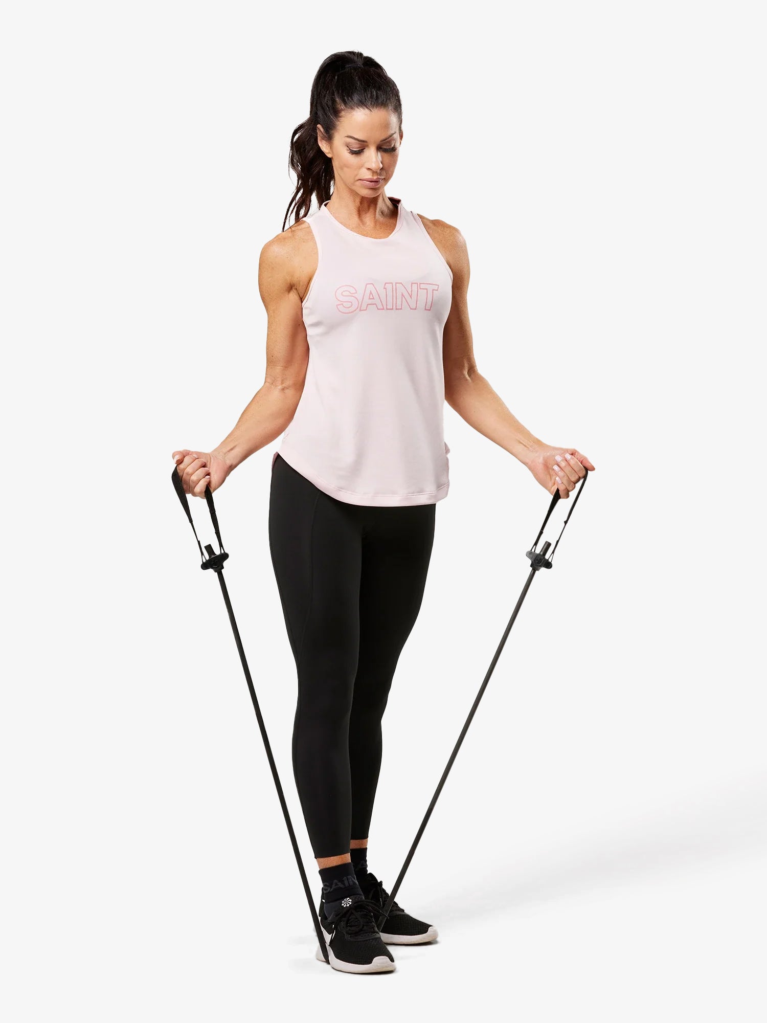 Women's Hi-Neck Training Tank - Pink