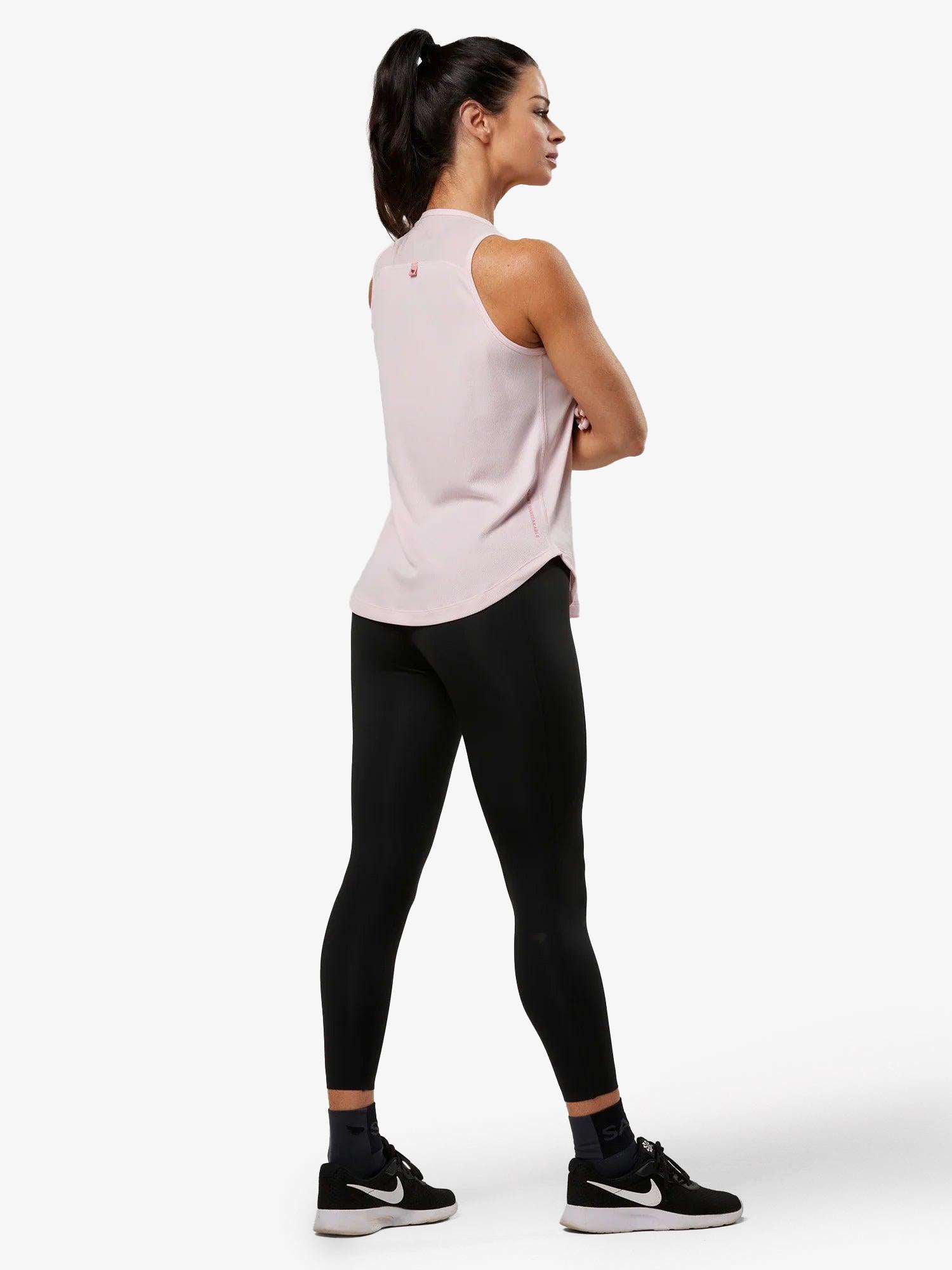 Women's Hi-Neck Training Tank - Pink