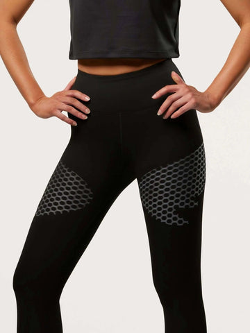 Women's Performance Compression Tights - Black/Charcoal