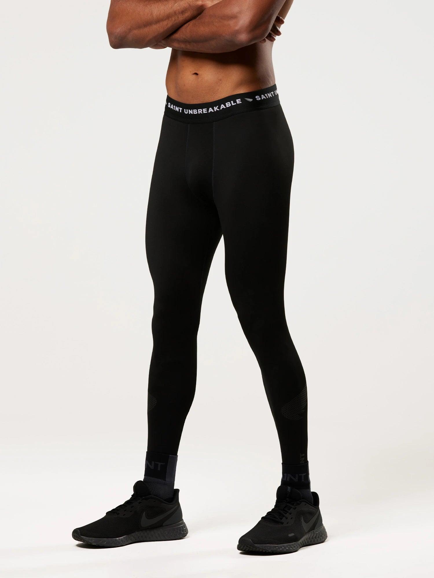 Men's Recovery Compression Tights - Black | SA1NT LAYERS