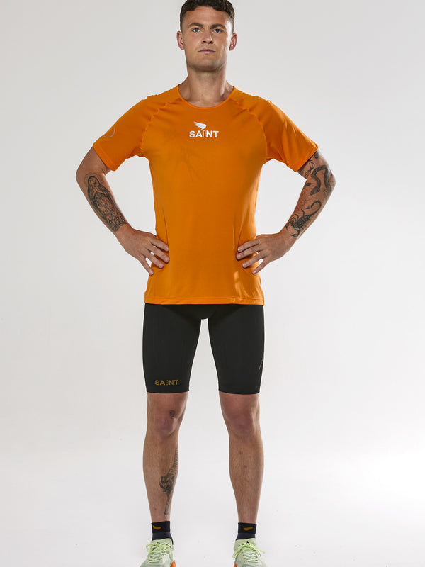 Men's P1 Elite Run Top - Orange