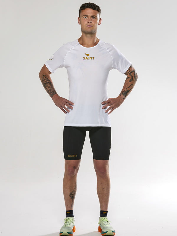 Men's P1 Elite Run Top - White