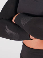 Unisex Performance Compression Arm Guards -Black