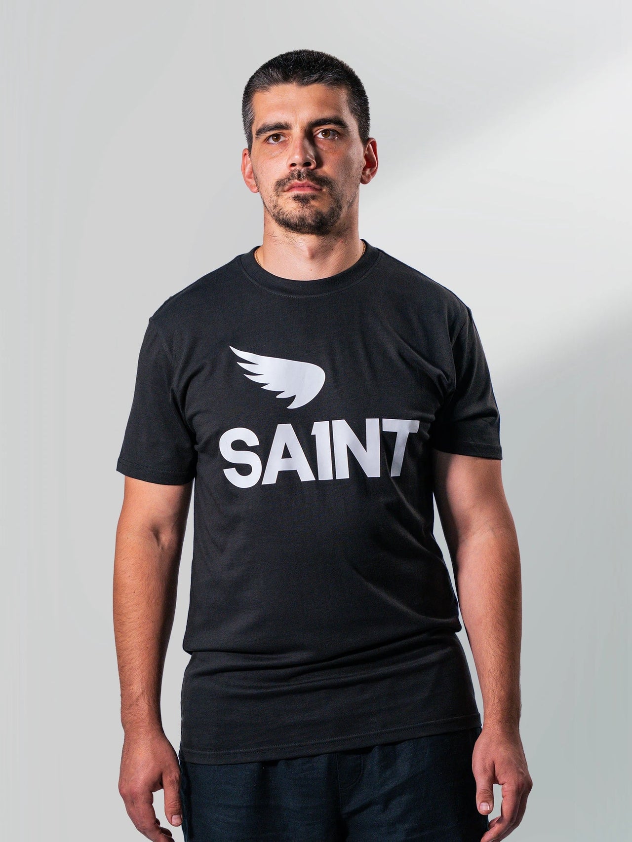 SA1NT No. 1 CottonTencel Tee - Black