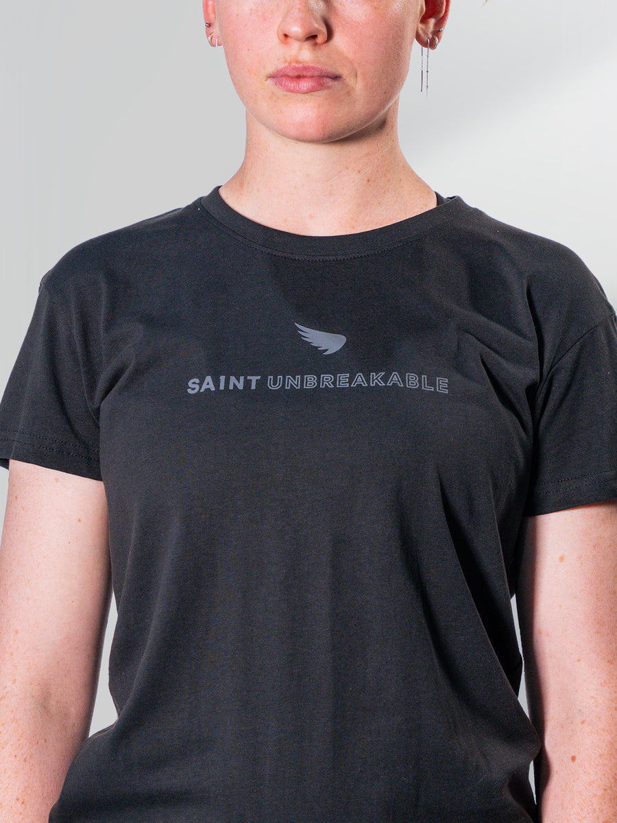 Womens SA1NT Wing Tee - Black