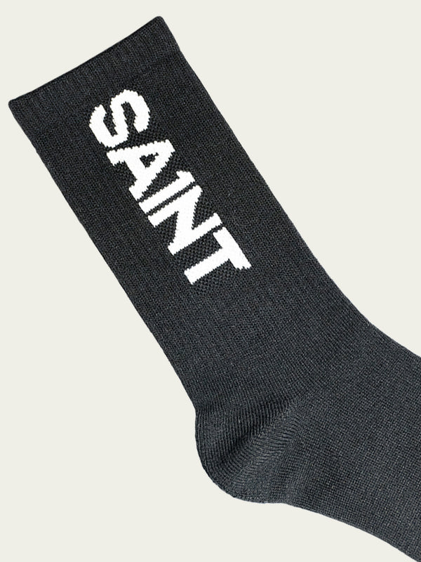 Unisex SA1NT Bamboo Crew Socks - Black