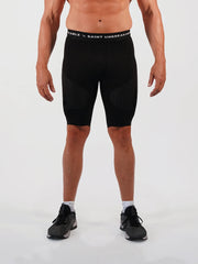 Men's ¾ Compression Shorts - Black