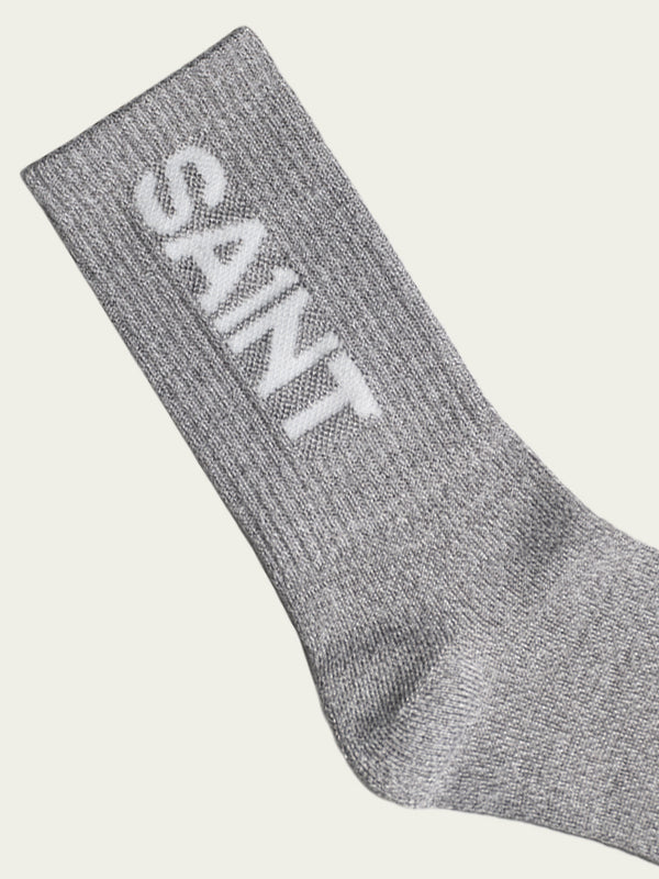Unisex SA1NT Bamboo Crew Socks - Grey