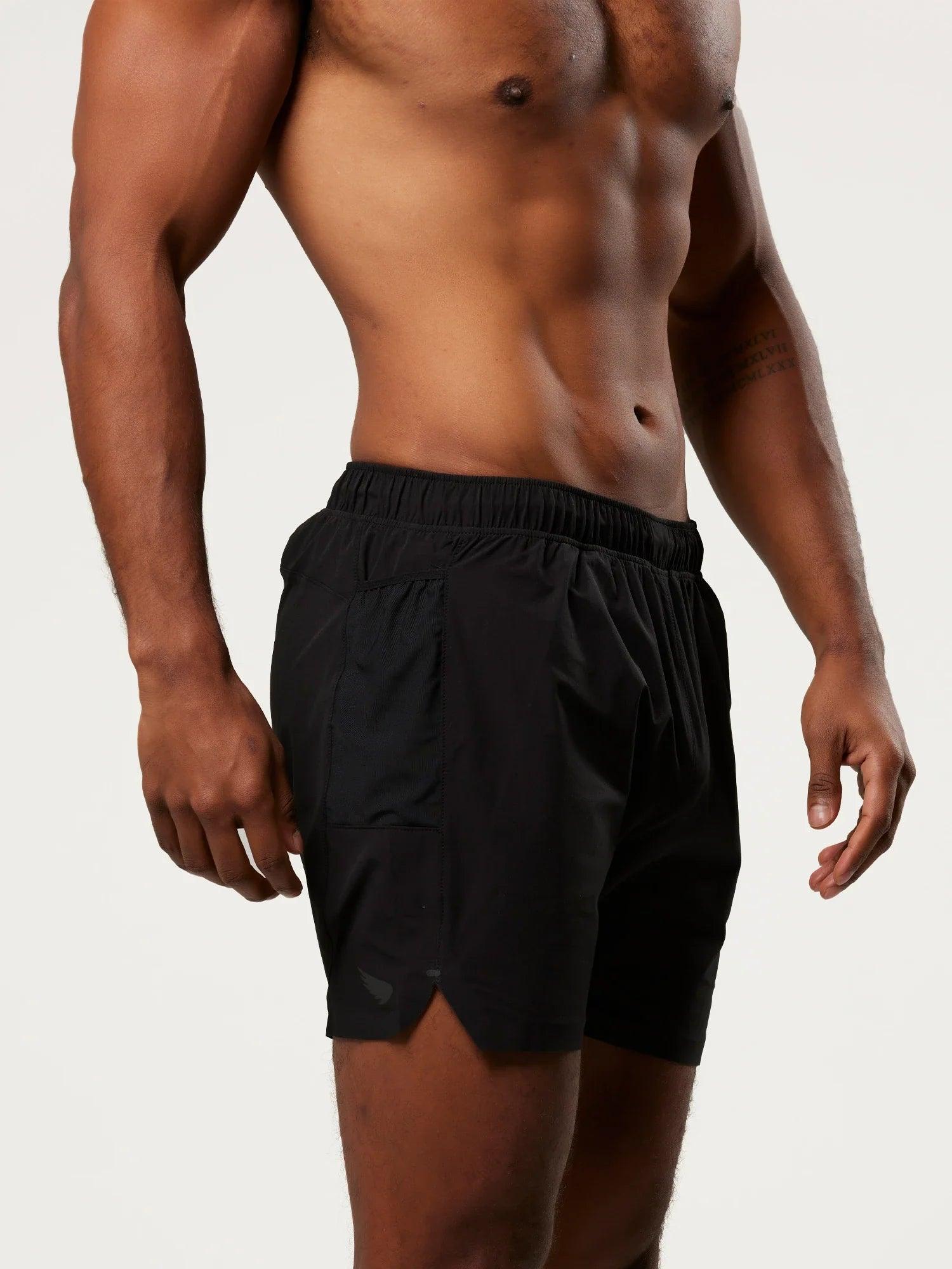 Men's 5" Running Shorts - Black | SA1NT LAYERS
