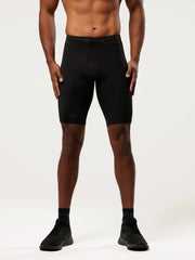 Men's Compression Shorts - Black | SA1NT LAYERS