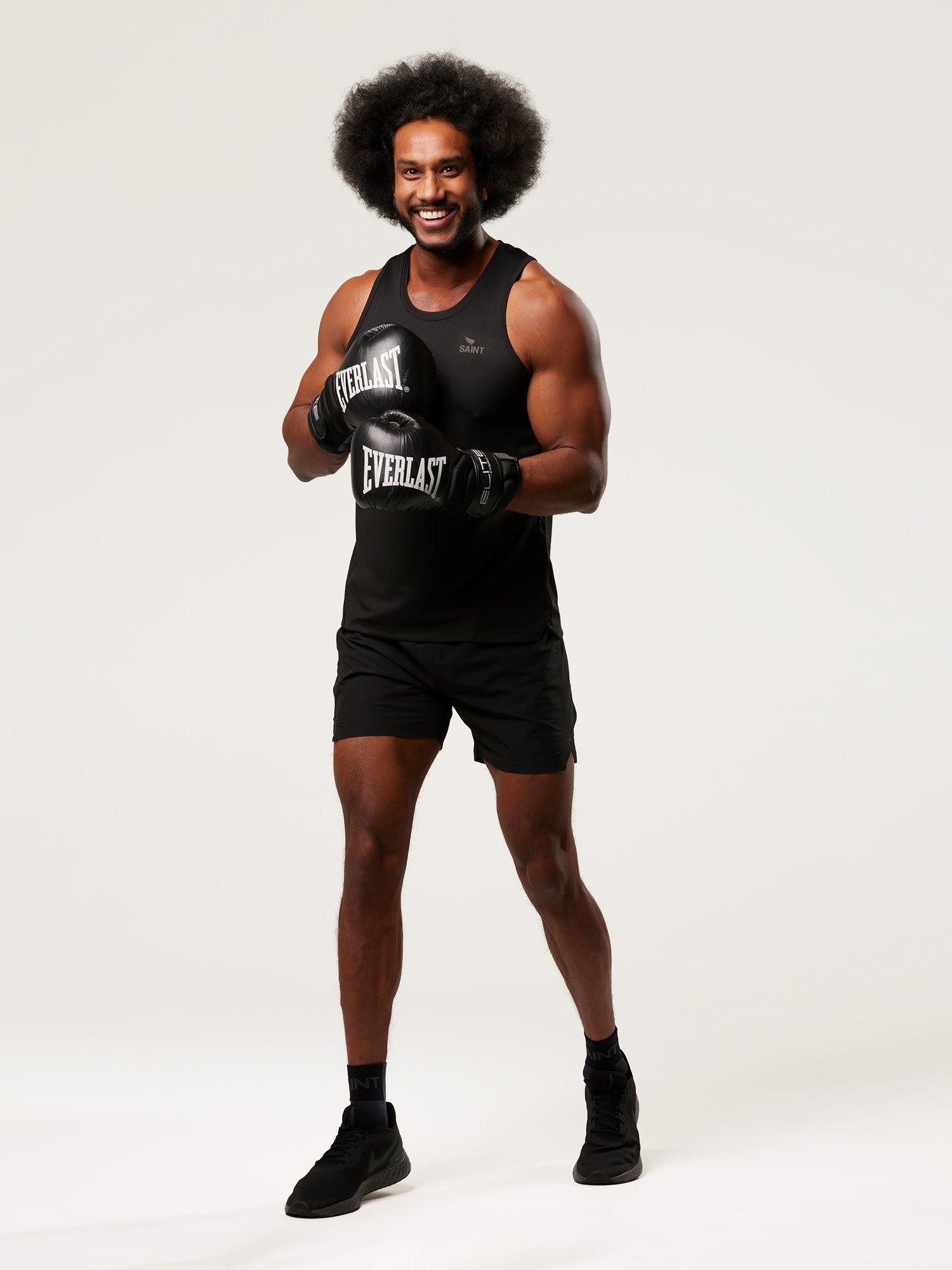 SA1NT Layers - Men's Run Singlet - Black