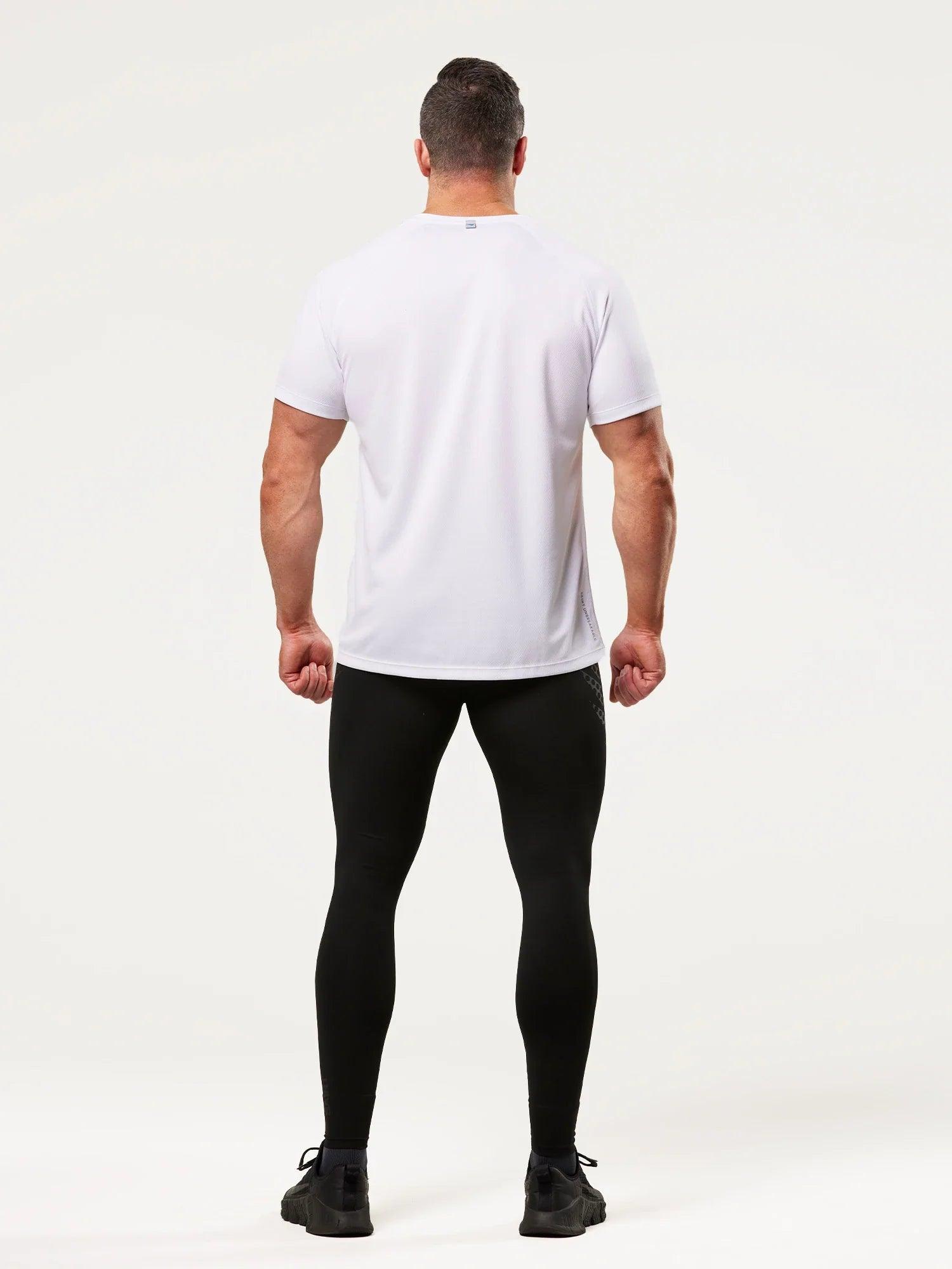 High-Performance Men's Run T-shirt - White | SA1NT LAYERS