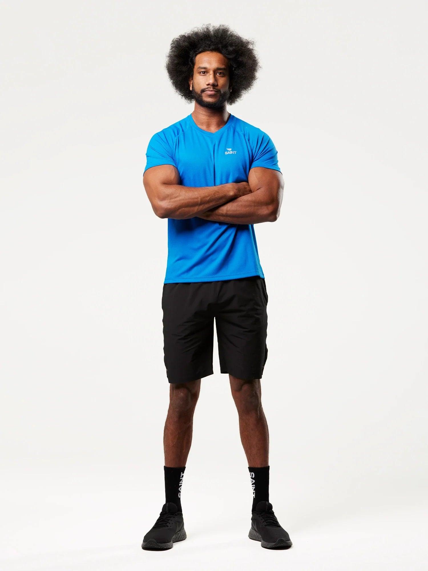 Men's Run T-shirt - Blue | SA1NT LAYERS