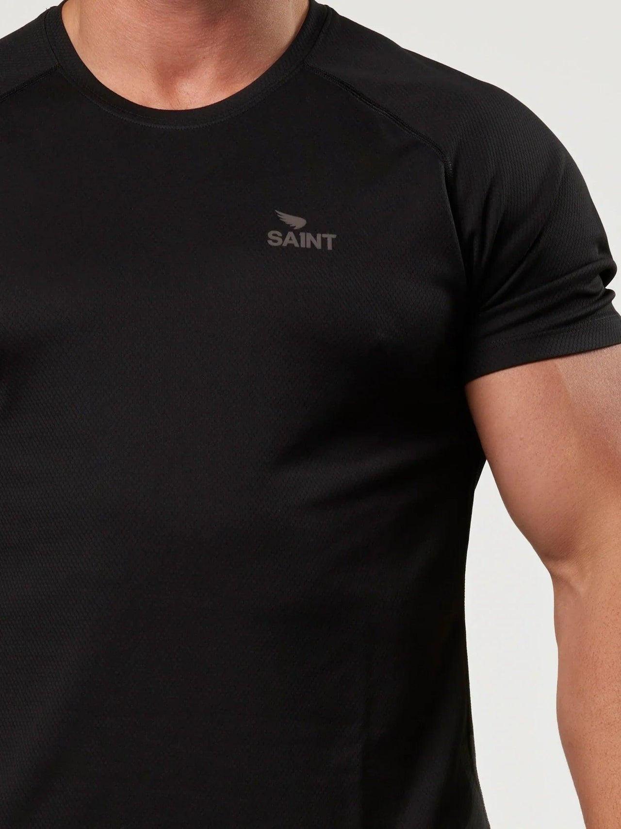 Men's Run T-shirt - Black | SA1NT LAYERS
