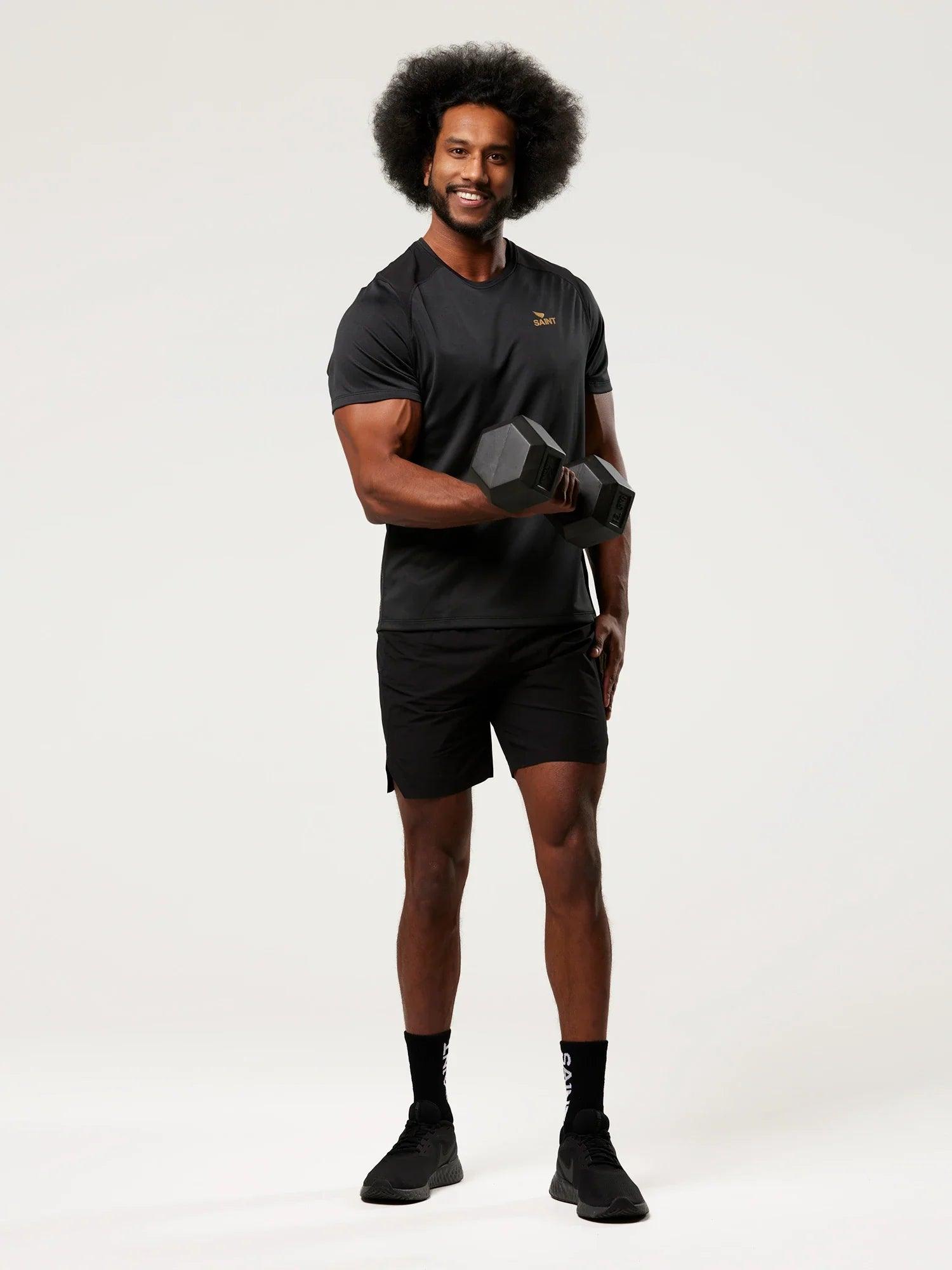 Men's Training T-shirt - Black | SA1NT LAYERS