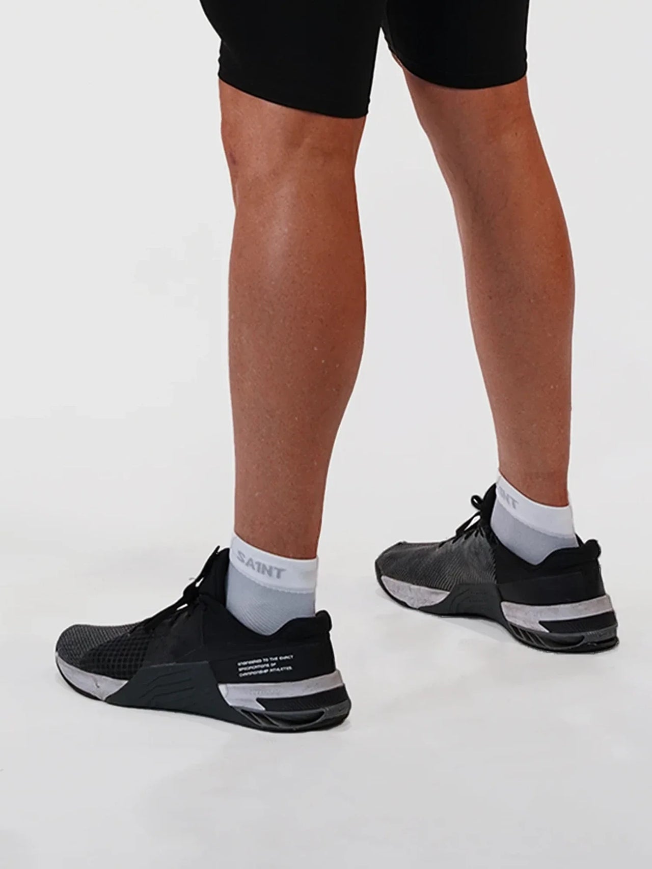 **Low-Cut Ankle Support Socks - White**