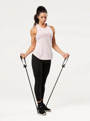 Women's Hi-Neck Training Tank - Pink | SA1NT LAYERS