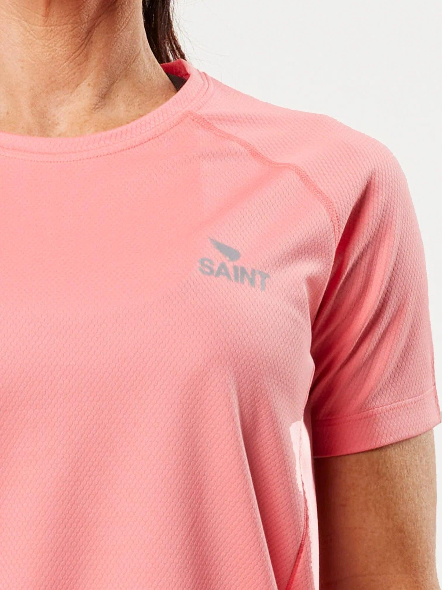 Women's Running T-shirt - Pink | SA1NT LAYERS