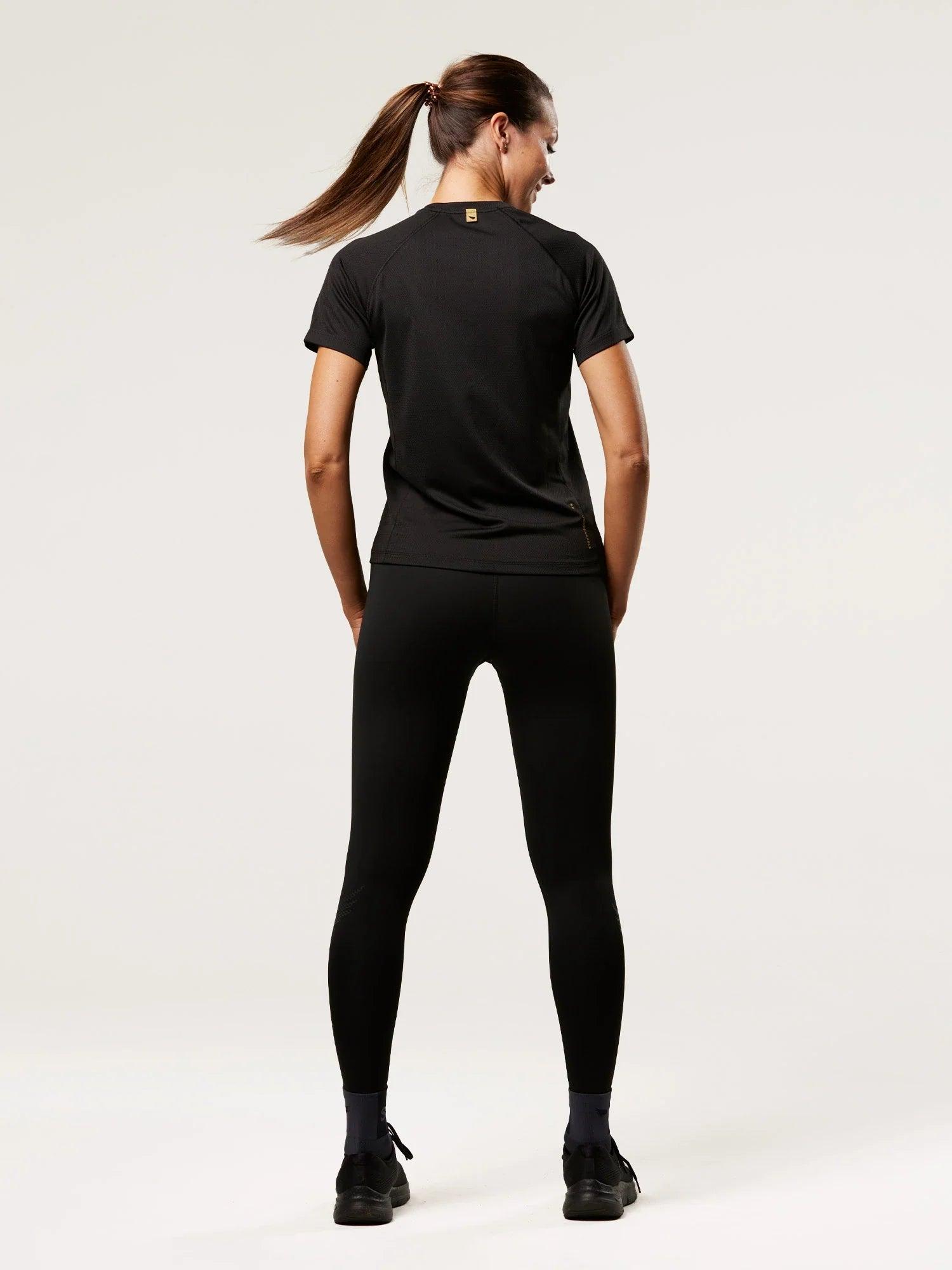 Women's Running T-shirt - Black | SA1NT LAYERS