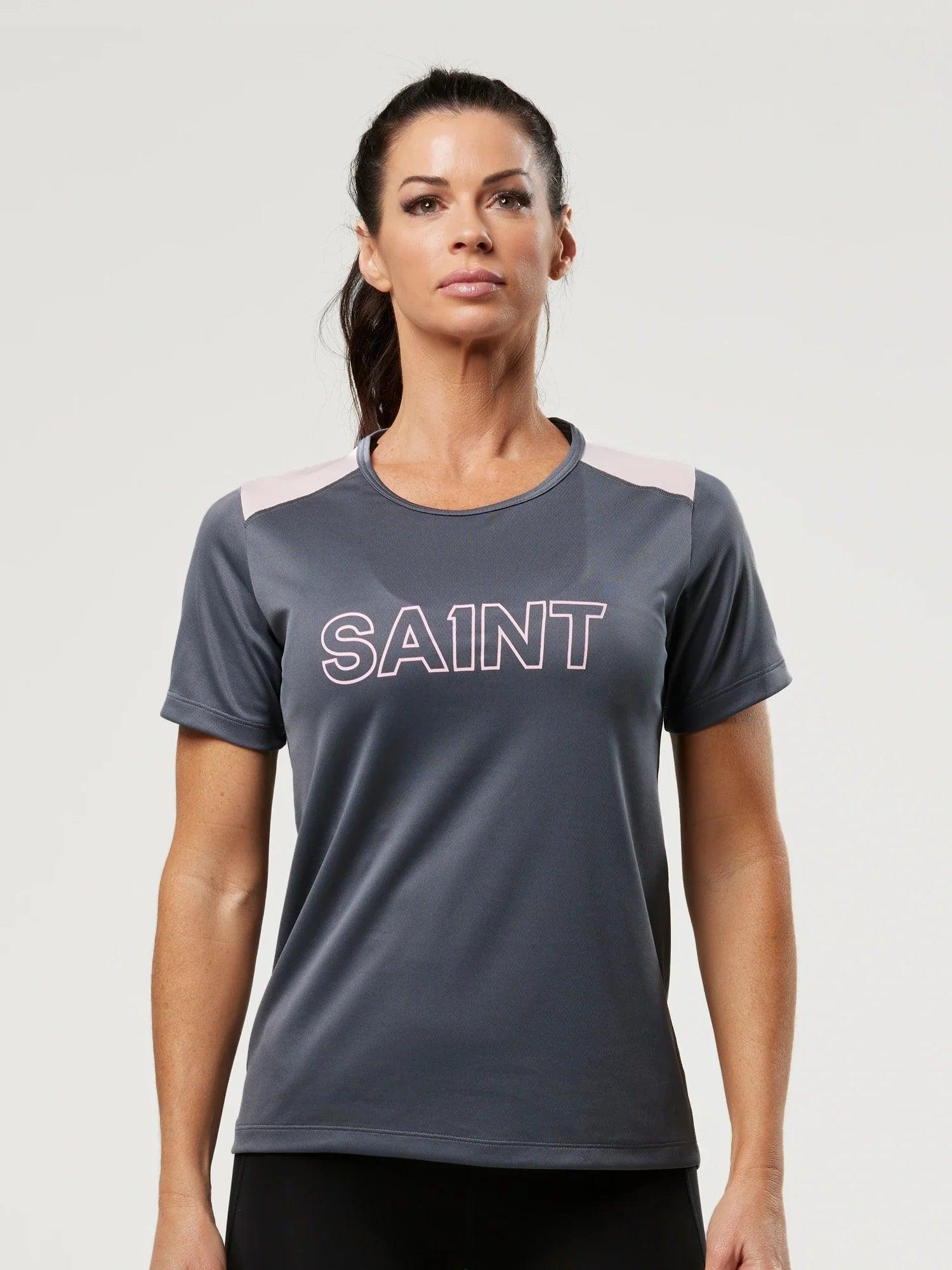 Women's Training T-shirt - Charcoal | SA1NT LAYERS