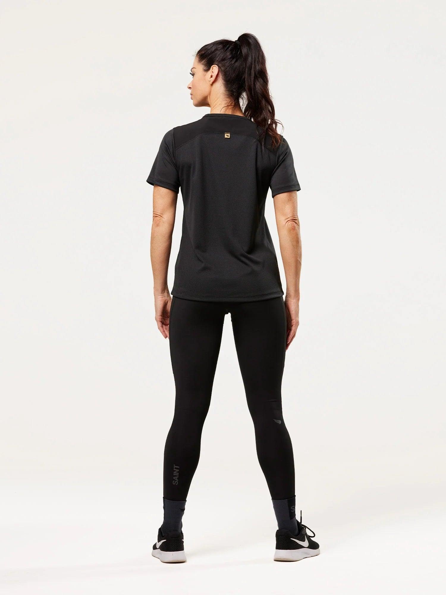 Women's Training T-shirt - Black | SA1NT LAYERS
