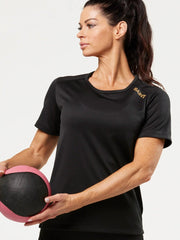 Women's Training T-shirt - Black | SA1NT LAYERS